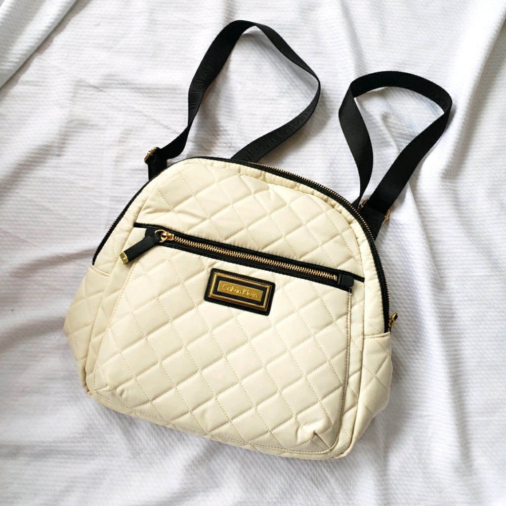 Calvin Klein Quilted Backpack Purse